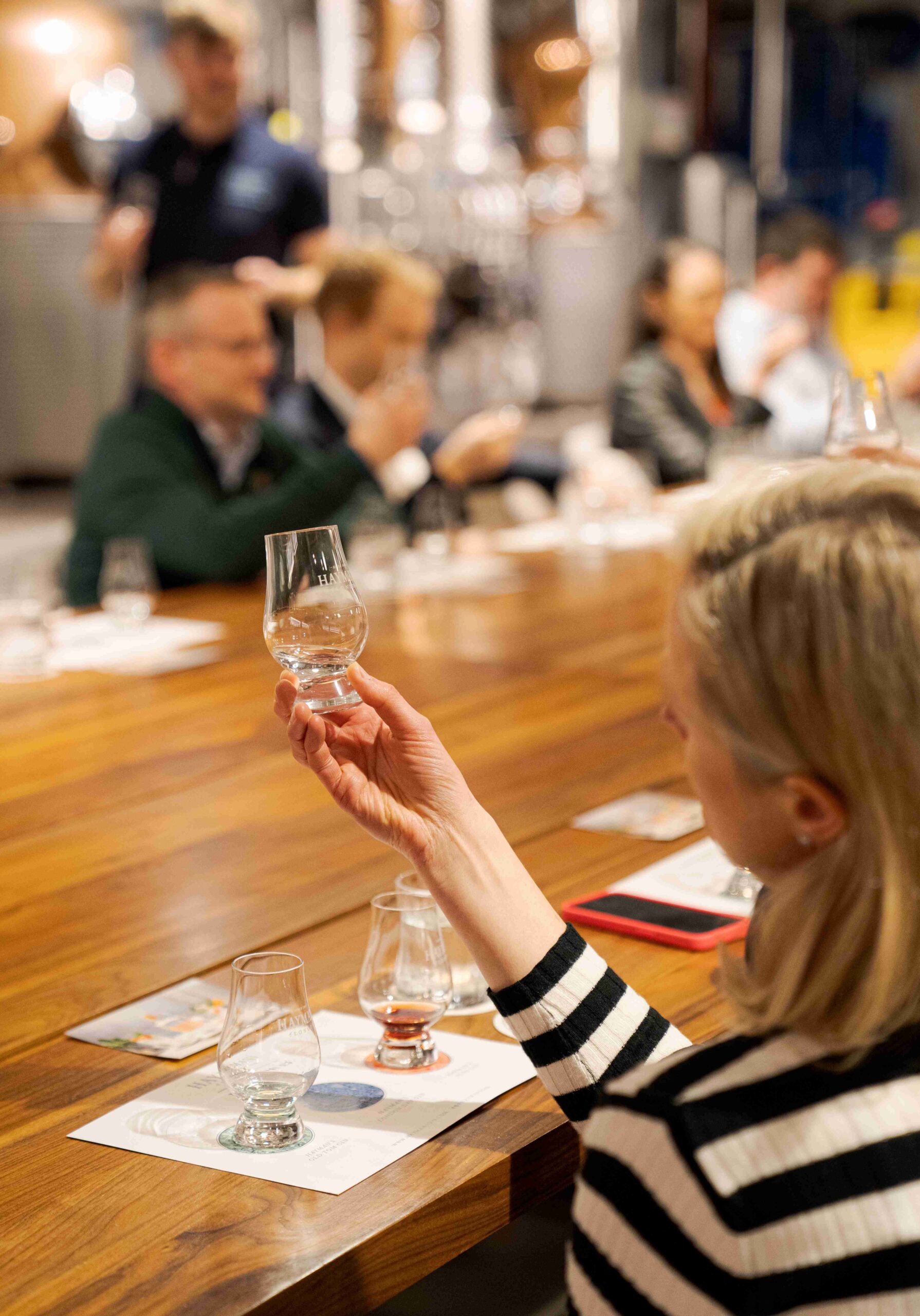 Hayman's Distillery Tour Tasting Table